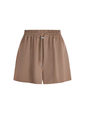 Varley Barket Woven Short in Taupe Stone