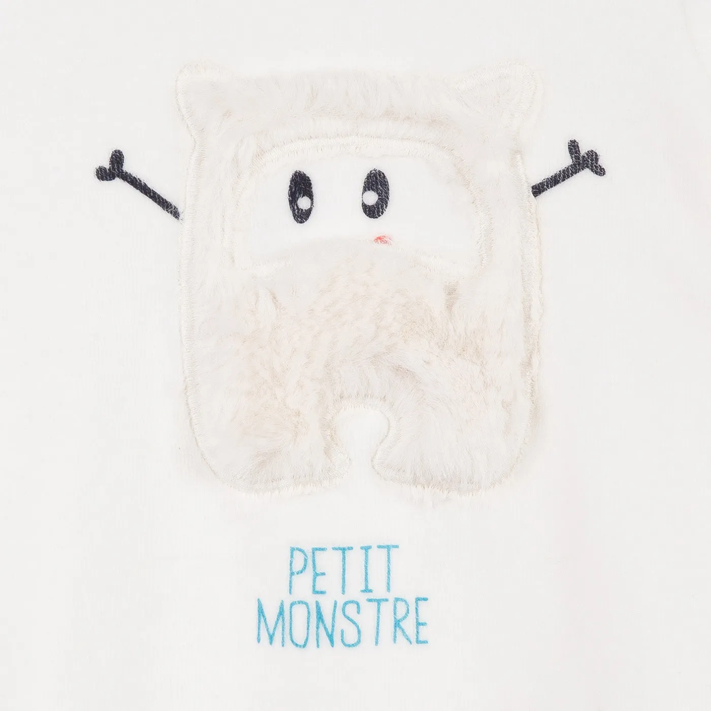 Velvet Pajamas with Little Monster Pattern