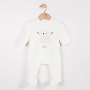 Velvet Pajamas with Little Monster Pattern