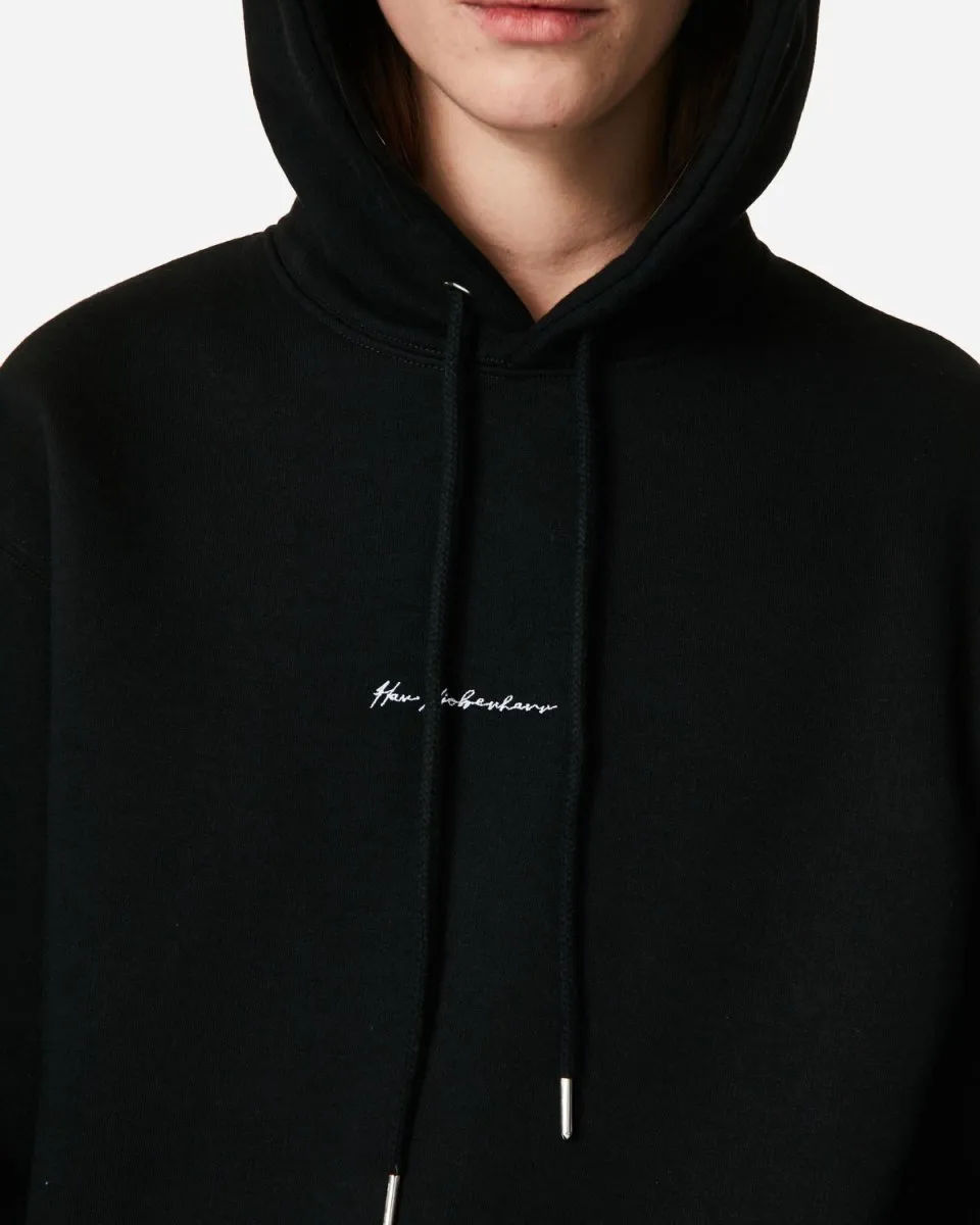 W Bulky Hoodie - Black