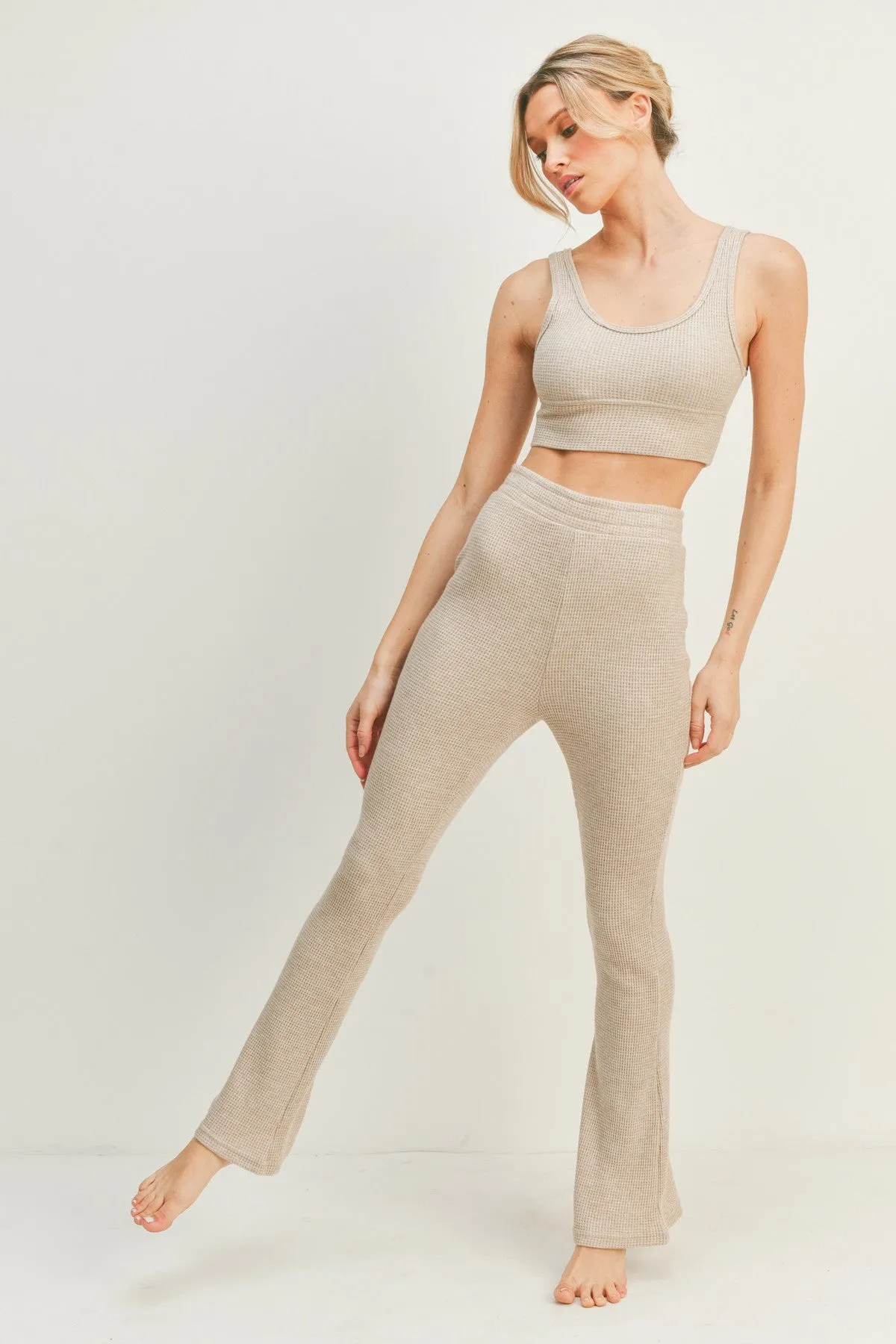 Waffle Lounge Set Taupe