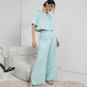 Washable Silk High Rise Pant Set