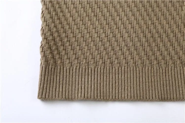 West Louis™ Solid V Neck Slim Fit Pullover