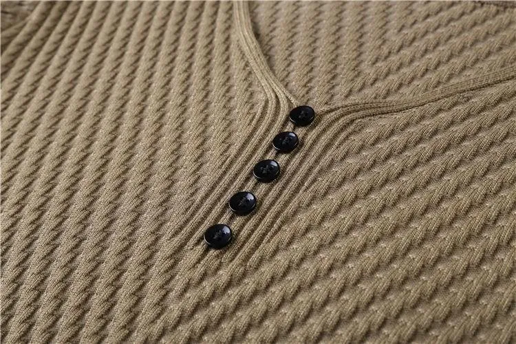 West Louis™ Solid V Neck Slim Fit Pullover