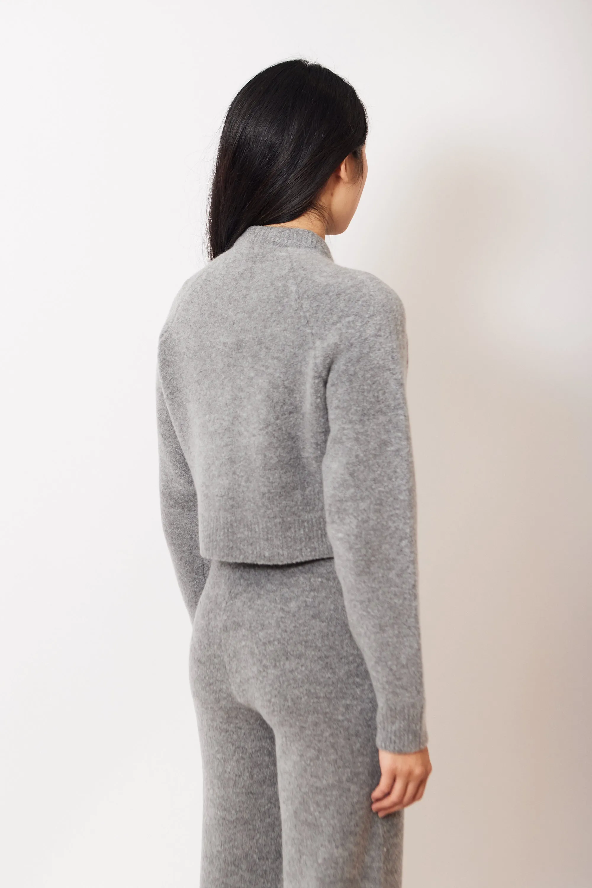 White   Warren Boucle Cashmere Blend Luxe Cardigan