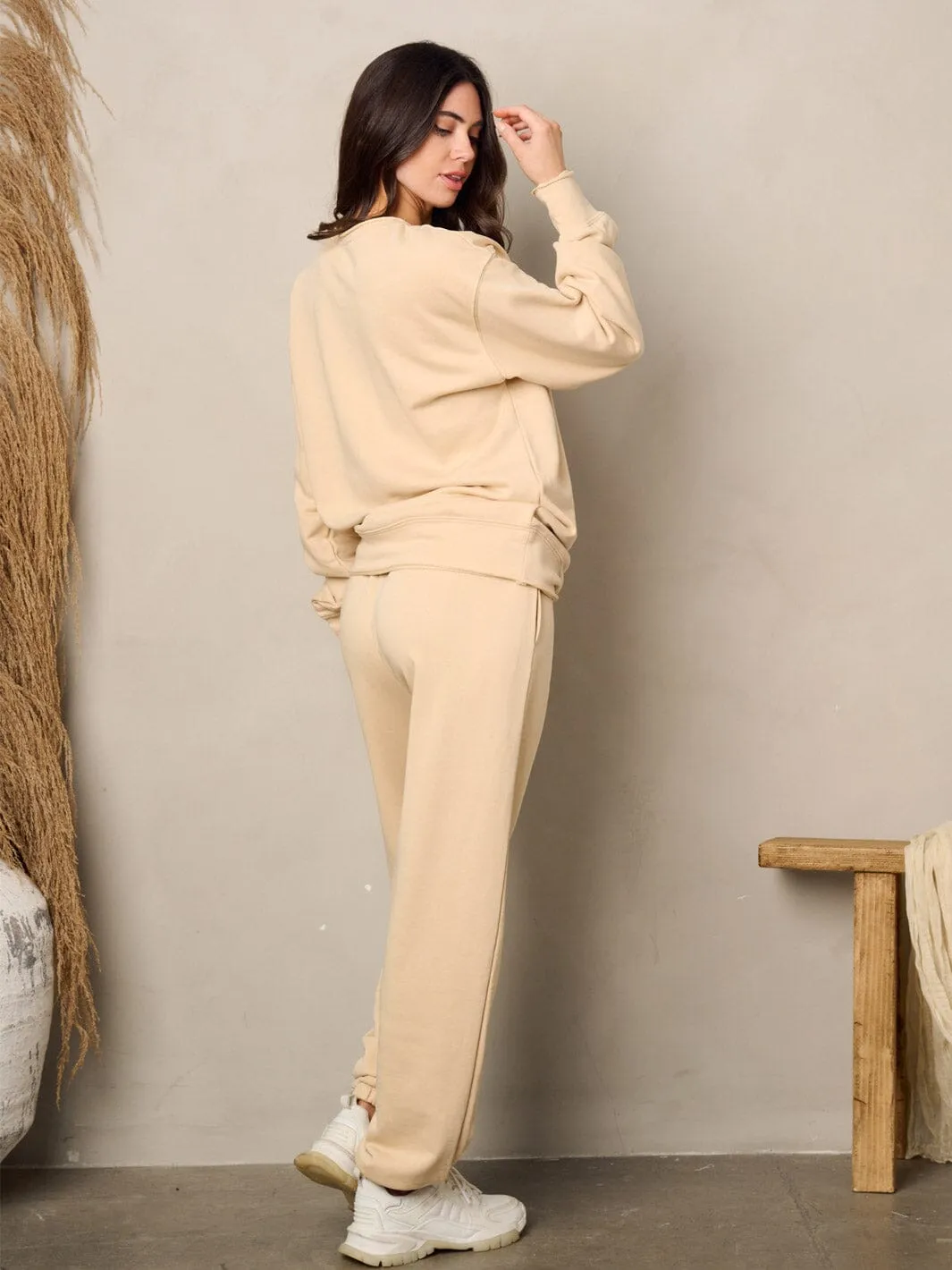 WOMEN'S LONG SLEEVE SWEATER & PANTS SET