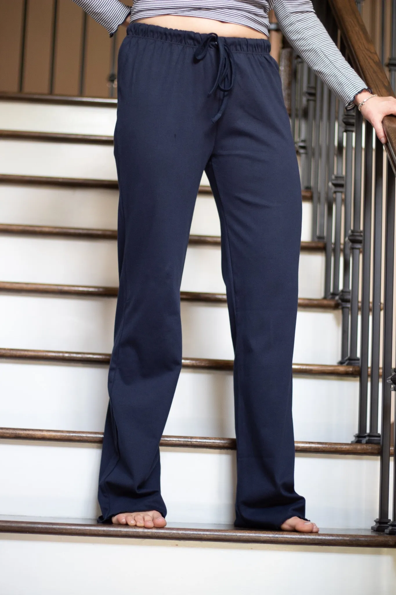 Women's Pima Relaxed Fit Lounge Pants | Lt Pink