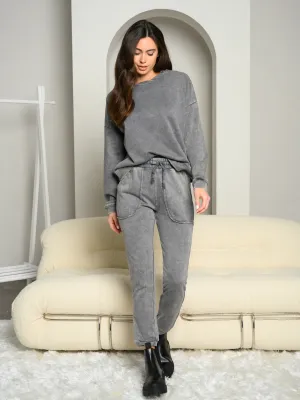 WOMEN'S WASHED FRENCH TERRY TOP