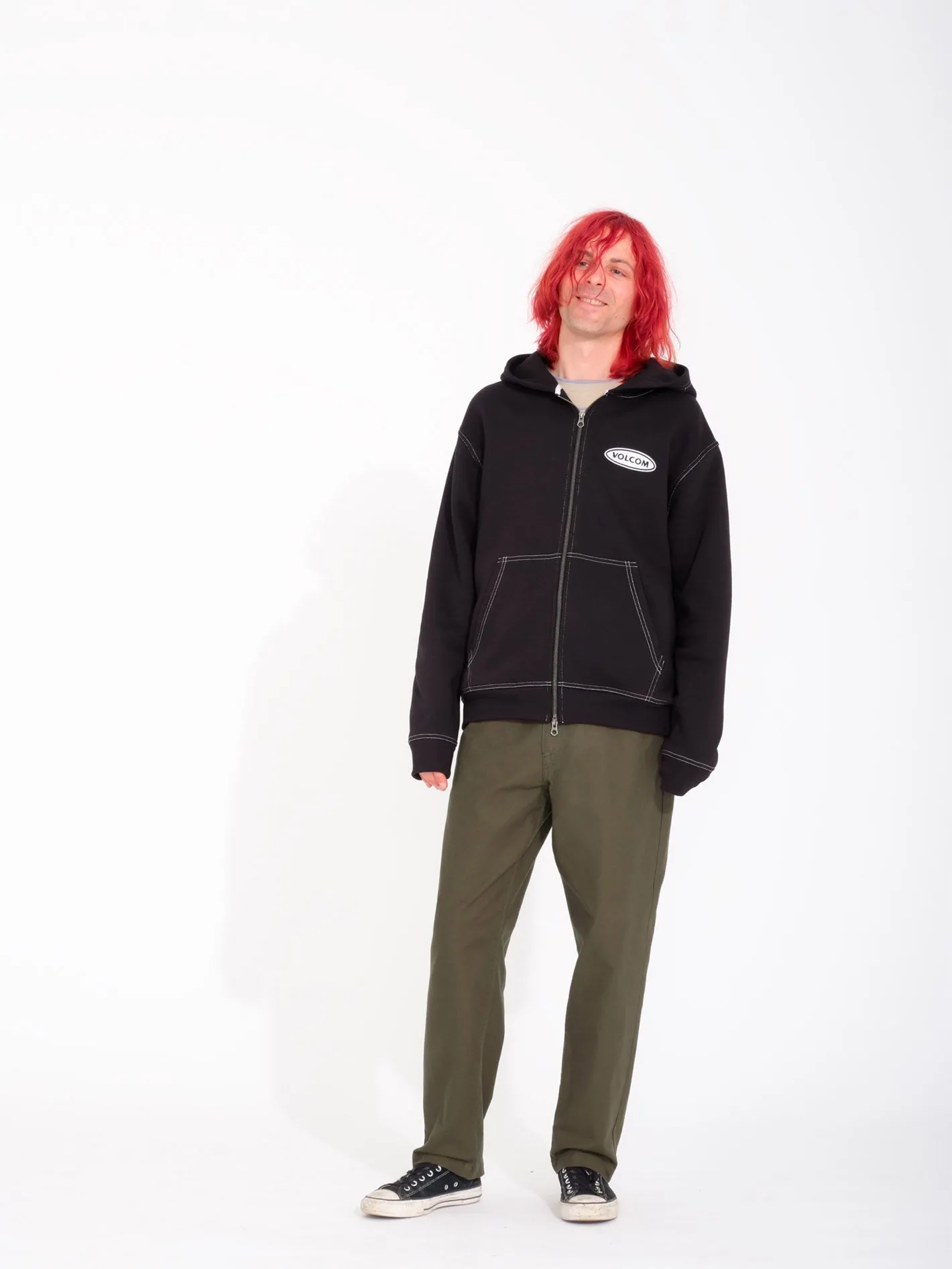 Workard Zip Kapuzenpullover - BLACK