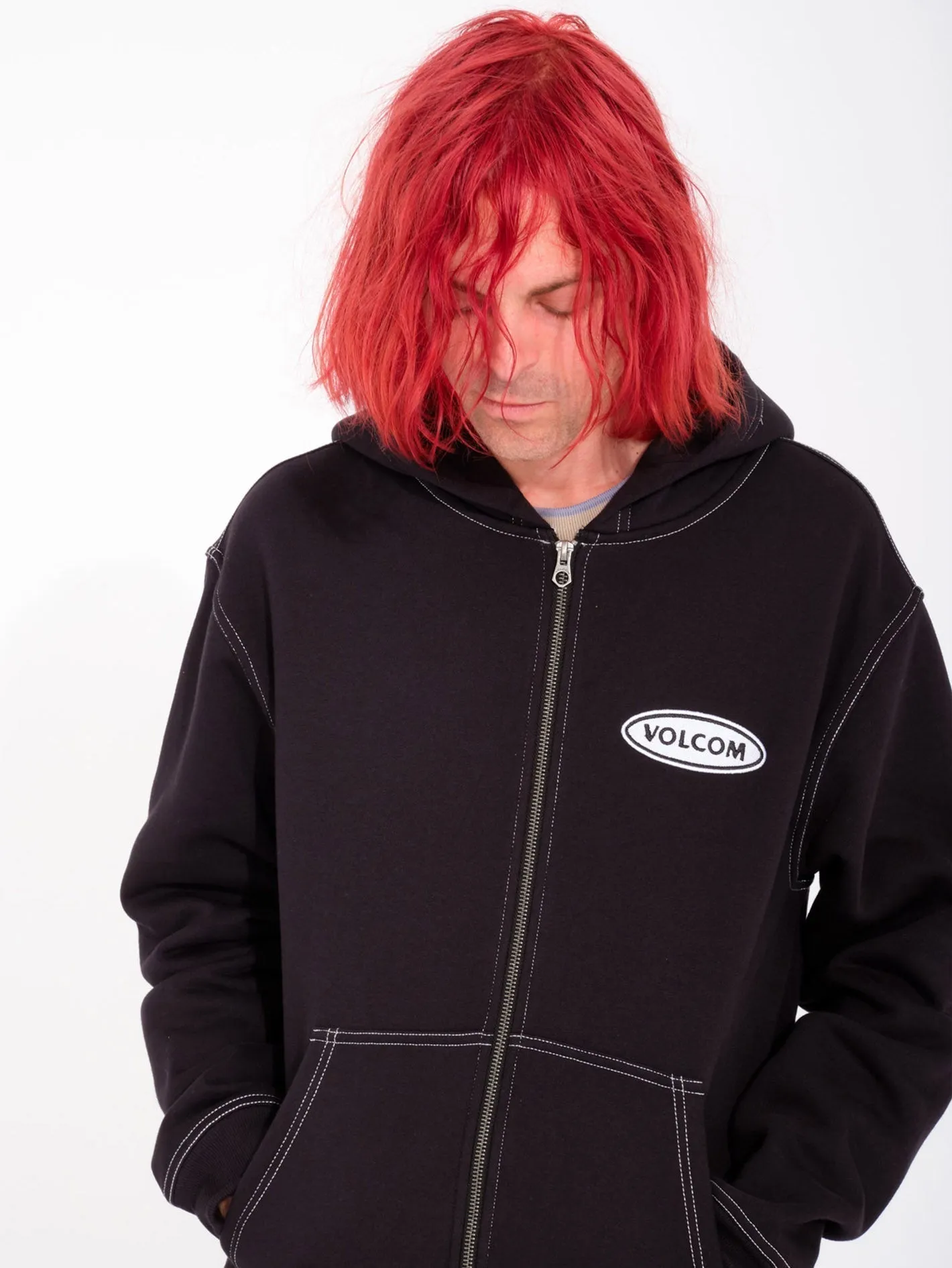 Workard Zip Kapuzenpullover - BLACK