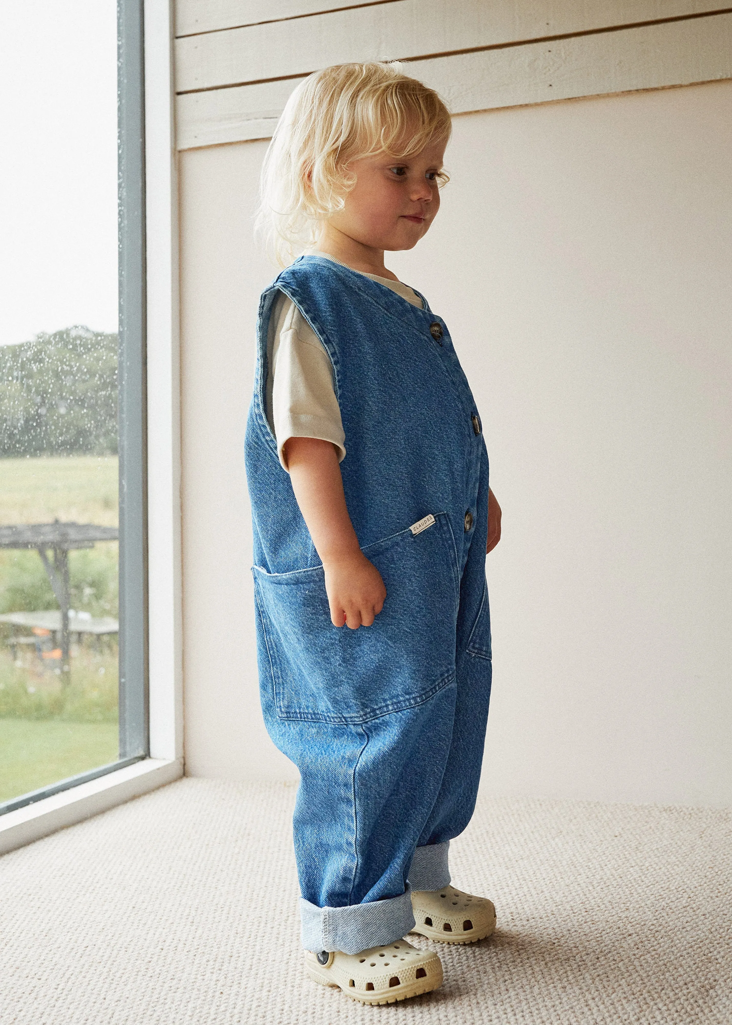 Wren Denim Sleeveless Overall