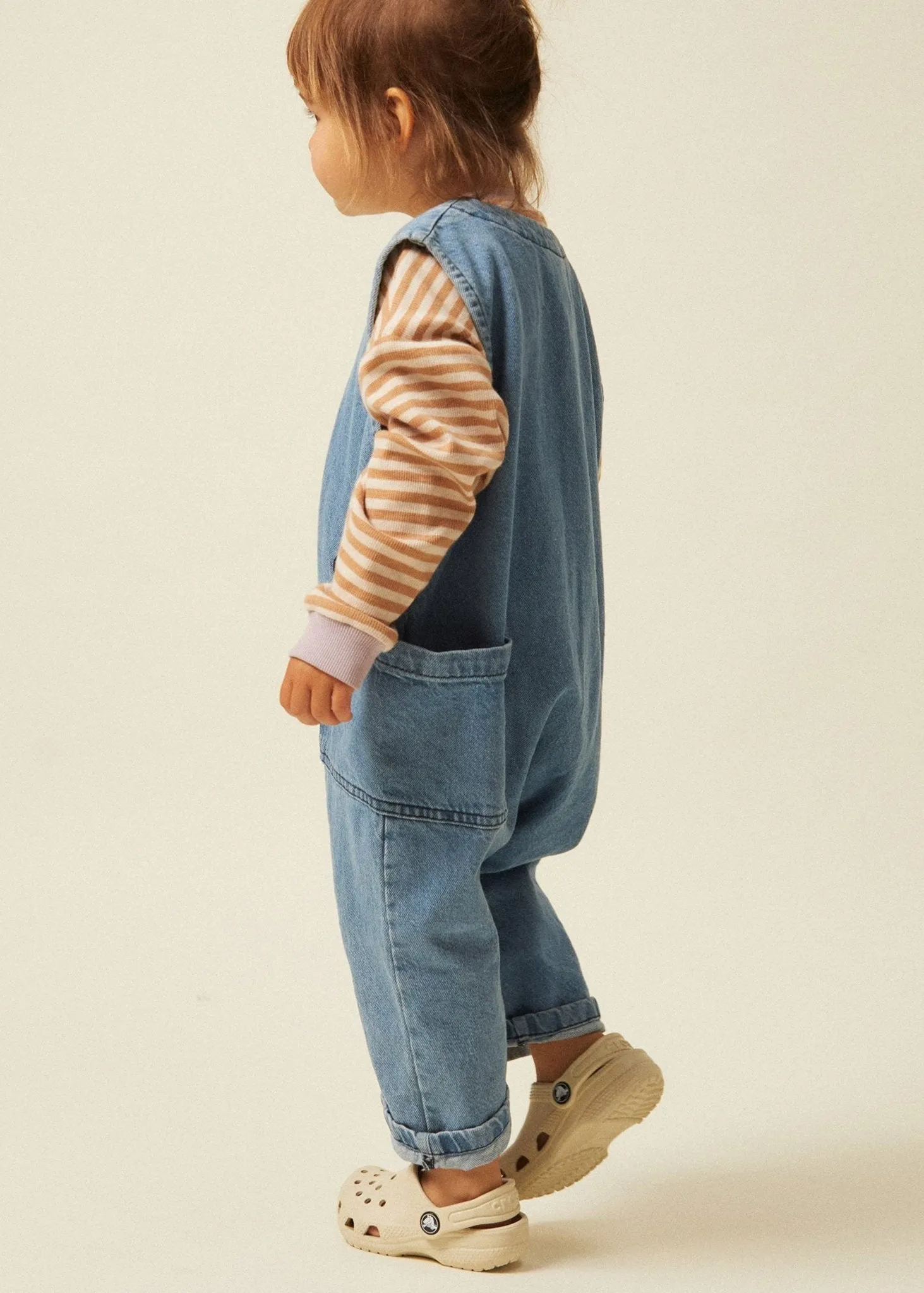 Wren Denim Sleeveless Overall