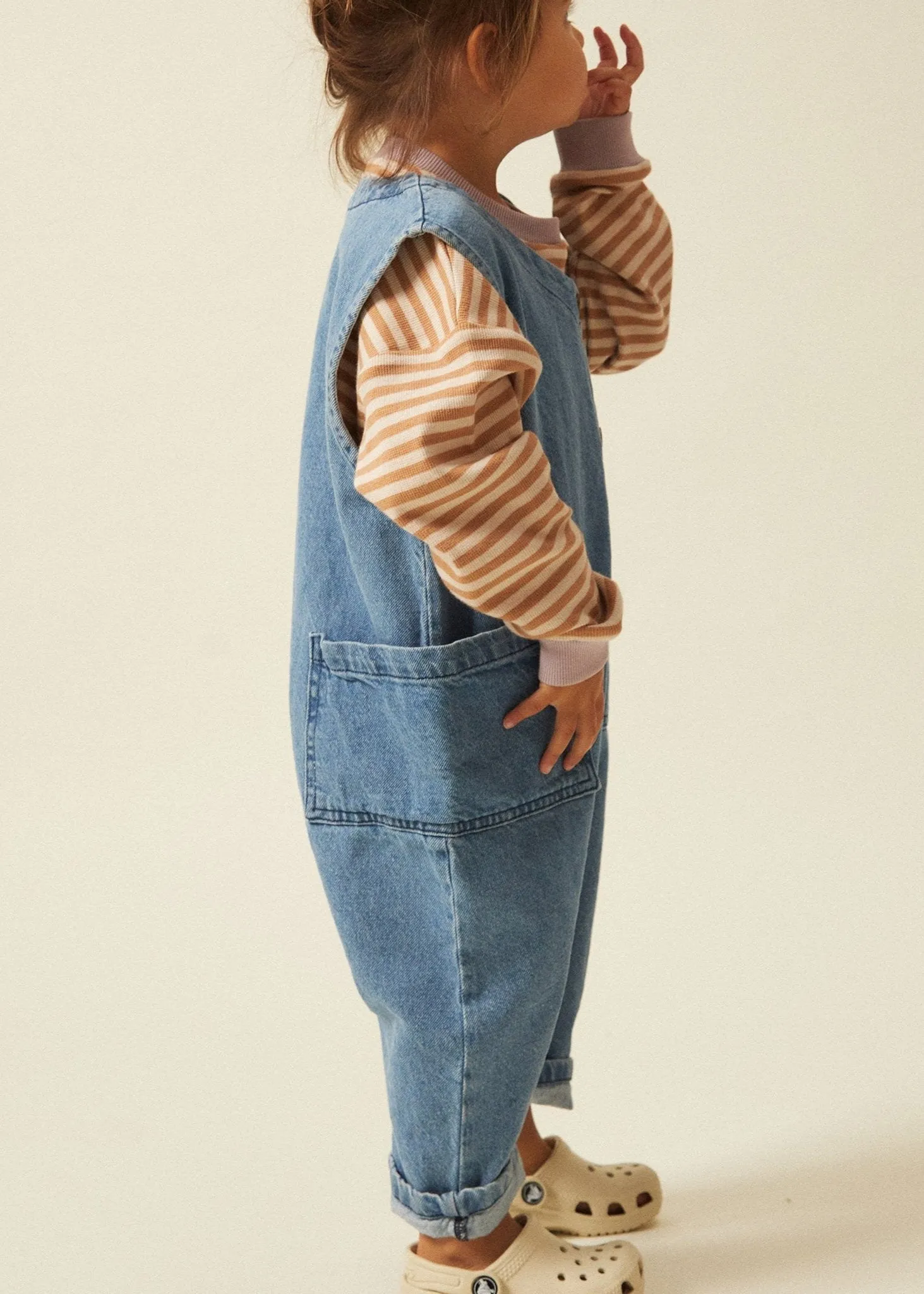 Wren Denim Sleeveless Overall