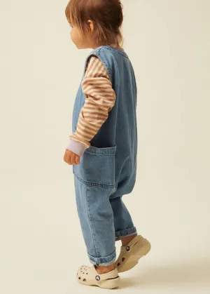 Wren Denim Sleeveless Overall