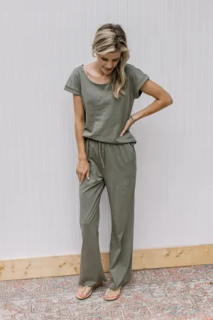 X Olive Cuff Sleeve Lounge Set