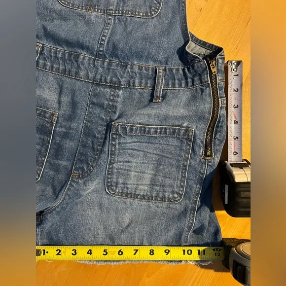 🤐Zipper Side Bib Overalls by Madewell | Adirondack Overall Shorts | Size Medium