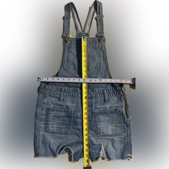 🤐Zipper Side Bib Overalls by Madewell | Adirondack Overall Shorts | Size Medium